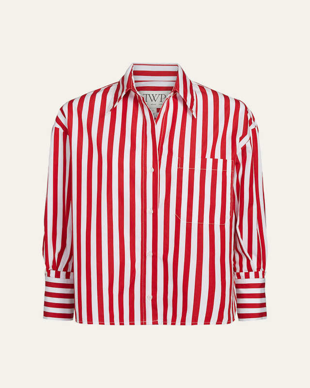 J. D. Striped Button-Front Shirt